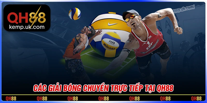 Các giải bóng chuyền được trực tiếp trên QH88